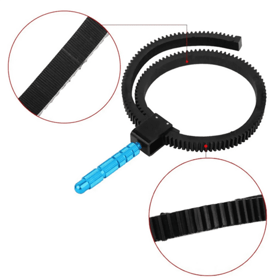 DSLR Camera Zoom Ring Non-Slip Design, Easy and Convenient to Use, for Lens Sizes from 49mm to 82mm