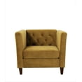 thumbnail image 3 of Uspridefurniture Lisette 33.07'' Velvet Square Arm Chair,Yellow, 3 of 5