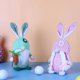 thumbnail image 4 of 2 piezas de decoraciones de Pascua de primavera, gnomo de peluche, figurita de elfo Tomte escandinavo hecha a mano, muñeco de peluche sin rostro con flor, adornos de decoración del hogar de conejo de, 4 of 5