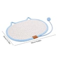 thumbnail image 6 of BZPIZ Summer Cat Dog Cooling Mat with Scratching Board Ice Silk Self Cool Pad for Small Medium Dogs & Cats, Pet Sleeping Pad for Indoor & Outdoor Floor, Car Seats, Washable & Non-Toxic Blue, 6 of 6
