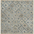 thumbnail image 1 of Safavieh Cape Cod Tapis en Jute Fait Main 8Square Naturel et Bleu, 1 of 5
