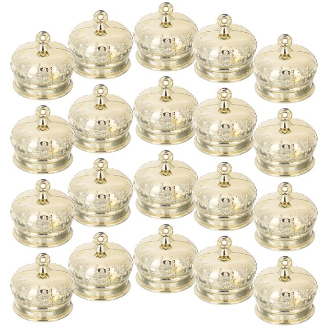 unbranded 50Ud Tapas Para Pendientes Colgantes Doradas Material Plástico Para DIY