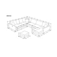thumbnail image 3 of K-Living Corbin Reversible Sectional in Toscana Grey Fabric, 3 of 8