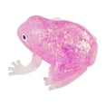 thumbnail image 2 of Mini Stress Ball​ Transparent Jelly Frog Design Sparkling Glitter Inside Soft Squeeze Doll for Desk Anxiety Relief Sensory Fidget, 2 of 7