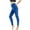 Blue, variant on Fesfesfes Womens High Waist Yoga Leggings Fitness Running Yoga Pants Gym Sports Full Length Active Pants Spring Saving Sale