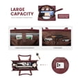 thumbnail image 2 of Bolsa de cuero vintage LOVEVOOK para portátil de 15.6 pulgadas con bolso de mano, 2 of 6
