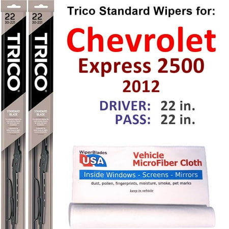 2012 Chevrolet Express 2500 Wiper Blades (Set of 2)