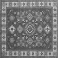 thumbnail image 1 of Ahgly Company Indoor Square Geometric Gray Traditional Area Rugs, 3' Square, 1 of 1