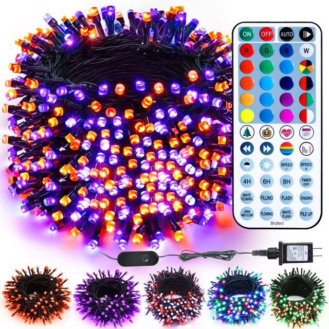 Luces Navideñas de Cadena Brizled 10m 100 LED RGB con Control Remoto