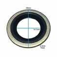 thumbnail image 3 of (100 Pack) M14 Metal Rubber Oil Drain Plug Gasket - Replaces 097-025, 65269 Ford F3DZ-6734-A, F77Z-6734-AB, 3 of 4