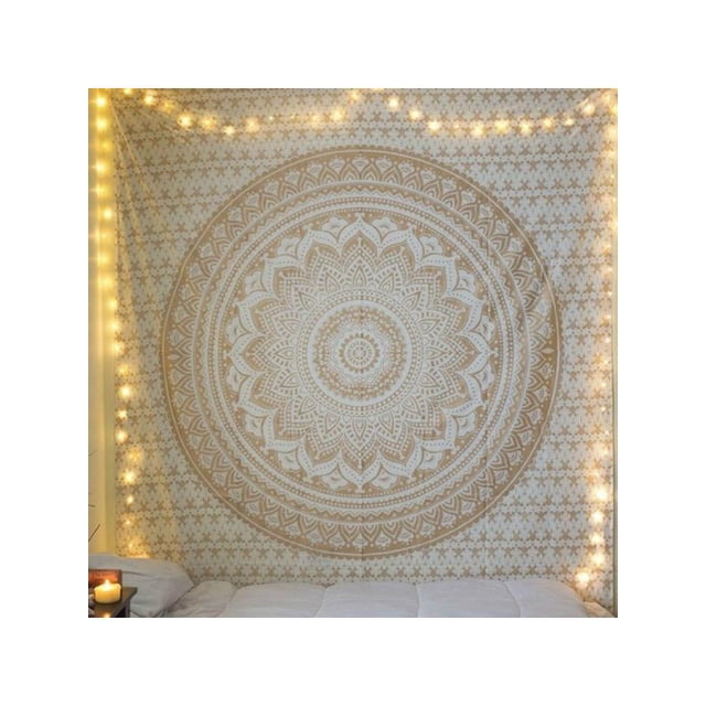 Lot De 10 Tapisseries Mandala Indiennes - Décoration Murale Bohème - Coton 100% - Neuf