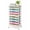 Multicolor, variant on KK KINGRACK Storage Rolling Drawer Cart, Drawer Organizer with 8 Drawers and Wooden Tabletop, Metal & Plastic, White