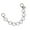 White, variant on Stylish Heart Keychain Double Clip Designs for Phone Trendy Women Accessory