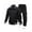 Black, variant on DPTALR George Men Track Suits Sets Long Sleeve Full-Zip Sweatsuit Active Thin Jackets and Cargo Pants 2 Piece Outfits Leisure Green Big and Tall Men XXXL