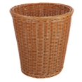 thumbnail image 1 of Decorative Trash Can For Kitchen Wastebasket Simple Generous Design Brown Plastic Material Home Organization 1Pack, 1 of 4