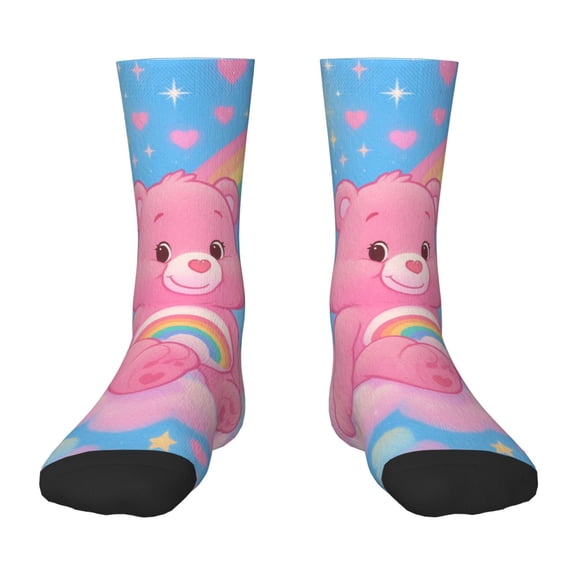 Care Bears Novelty Crew Socks Casual Socks Mid Calf Socks For teen boy girls