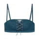 thumbnail image 1 of Dark Green32AStrapless Lace Bandeau con cordón para Daliy Push Up Sponge Bra con correa desmontable, 1 of 4