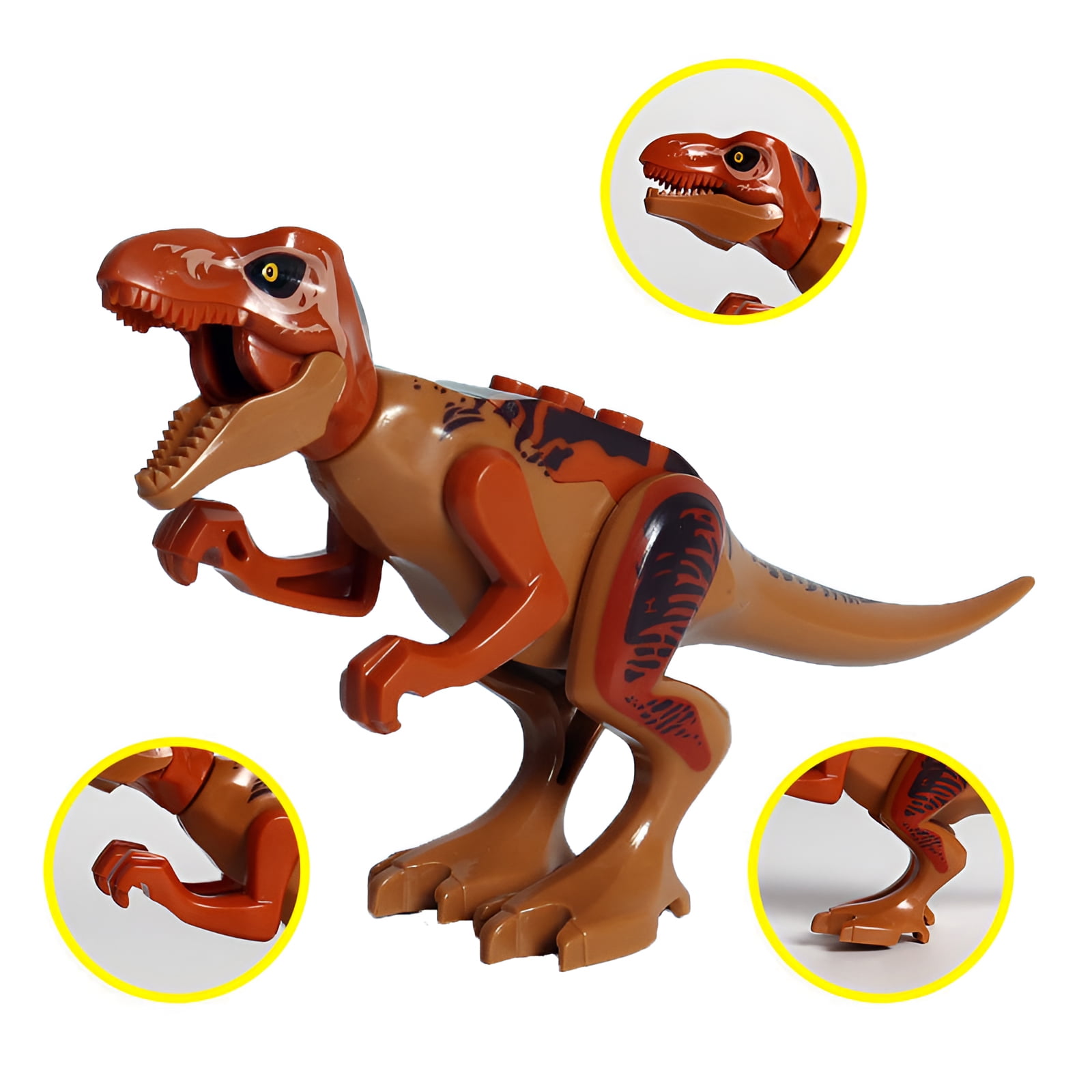 BESTSKY 16Pcs Toddler Blocks,Detachable Dinosaurs Building Blocks,Smooth Edges Toy Building Sets