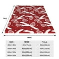 thumbnail image 3 of Pofeuu Christmas Holiday Pinecone Print Ultra-Soft Micro Fleece Blanket,for Bed Or Sofa,All Season Throw Blankets Flannel Blanket-40"x30", 3 of 7
