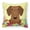 Multicolored, variant on Easter Eggs Design Dog Art Fabric Decorative Pillow