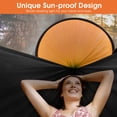 thumbnail image 3 of Hamaca de camping G4Free grande con mosquitera para 2 personas, color negro y naranja, 3 of 6