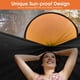 thumbnail image 3 of Hamaca de camping G4Free grande con mosquitera para 2 personas, color negro y naranja, 3 of 6