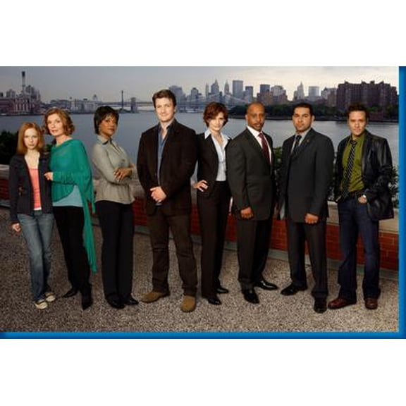 Castle Cast New York Skyline Poster 16in x 24in 16x24 Multi-Color Square Adults Western Graphic