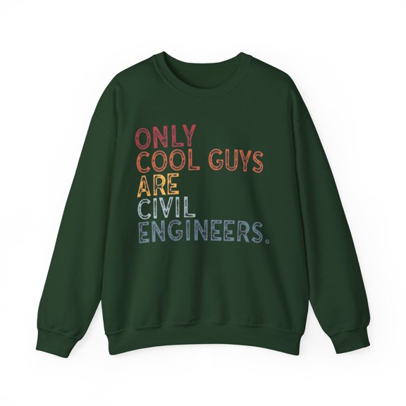 Civil Engineer Sweatshirt Gifts Crew Neck Shirt Long Sleeve Unisex