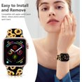 thumbnail image 3 of Compatible with Apple Watch 38mm 40mm 41mm  for Women Men, Soft Silicone Pattern Printed Replacement Wristband Band For Iwatch Series 7 & Series 6 5 4 3 2 1.Sunflower B, 3 of 6