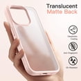 thumbnail image 6 of JETech Matte Case for iPhone 14 Pro 6.1-Inch, Shockproof Military Grade Drop Protection, Frosted Translucent Back Phone Cover, Anti-Fingerprint (Chalk Pink), 6 of 6