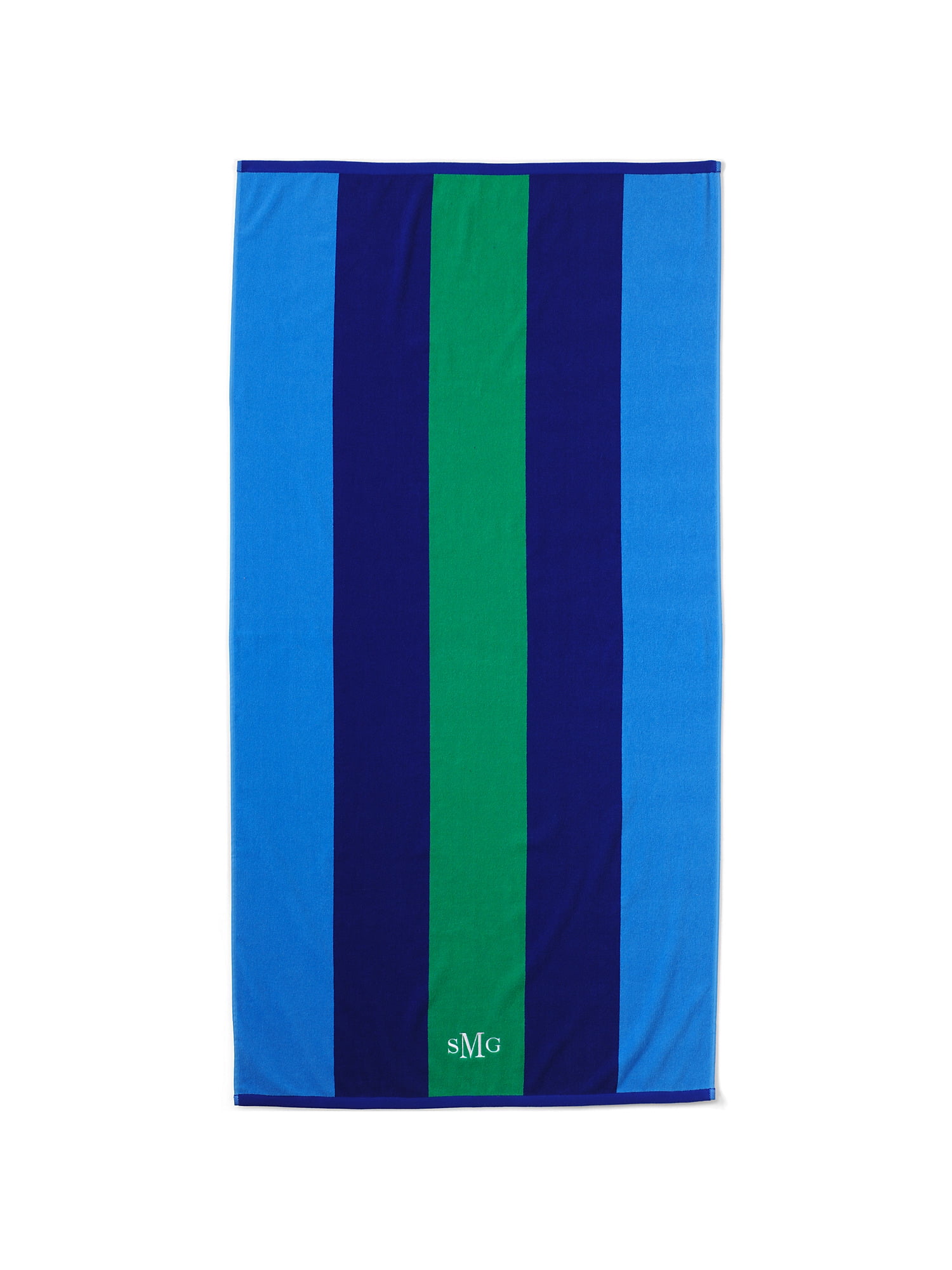Lands' End School Uniform Rugby Stripe Beach Towel