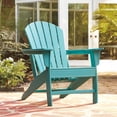 thumbnail image 3 of Bowery Hill Mid Century Adirondack Chair in Turquoise Blue, 3 of 10