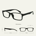 thumbnail image 2 of Company Black Reading Glasses 4-pack Designer Style Men Women RRRR92-1 +1.00 Black Black Black, 2 of 5
