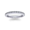 thumbnail image 3 of Natural .70Ct Round Cut Brilliant Diamond Stackable Women's Anniversary Wedding Eternity Band Ring Solid 950 Platinum F VS2, 3 of 3