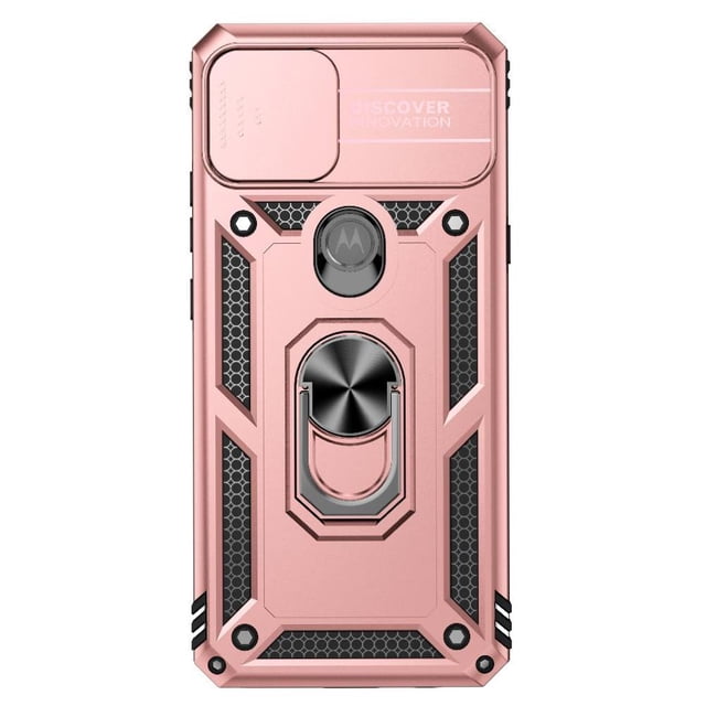 Estuche GANGXUN para Motorola Moto One 5G Ace, soporte giratorio 360°, estilo mecánico y magnético