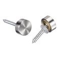 thumbnail image 3 of Uxcell 10mm Mirror Screws Silver Tone 304 Stainless Steel 12 Pack, 12mm, 3 of 5