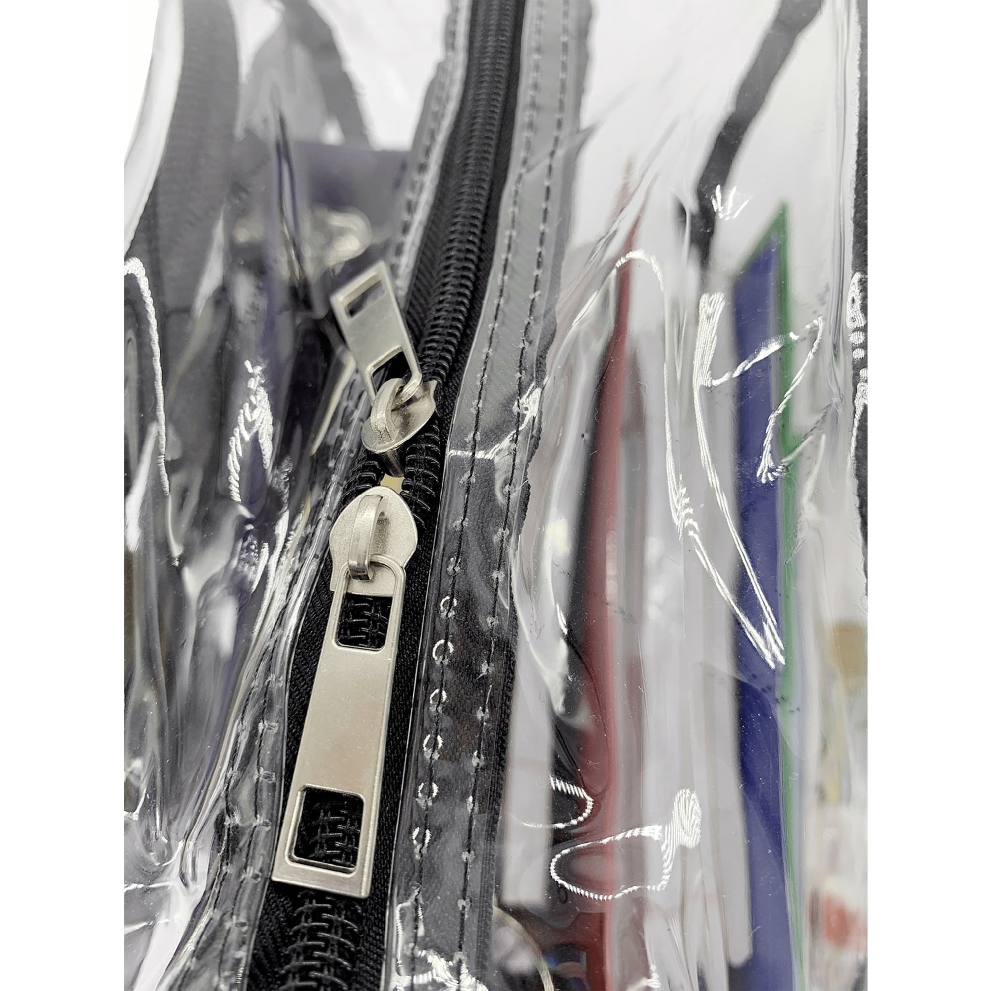 Clear Backpack, 6 Black, with Pencil Pouch