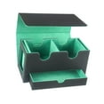 thumbnail image 3 of koolsoo Card Deck Box Sturdy PU Leather Cards Protector Deck Case Trading Cards Case Green, 3 of 9