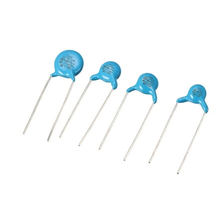 Ceramic Safety Capacitor Assortment Kit DIP Y1 400V 4 Value - 1000pF, 1500pF, 2200pF, 4700pF, 20pcs