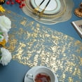 thumbnail image 3 of Holzlrgus 2 Pieces Gold Table Runner, Sequin Glitter Foil Metallic Gold Thin Mesh Table Runner Roll 11"x108", Gold Table Decorations for Event Party, Wedding, Birthday Party , Christmas, 3 of 7