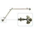thumbnail image 2 of Florence 13/16 inch Corner Window Curtain Rod 48-84" - Antique Brass, 2 of 3