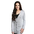 thumbnail image 1 of Tri-Mountain Lilac Bloom Elizabeth LB928 Stylish Cardigan Sweater, Large, Metallic Silver, 1 of 2