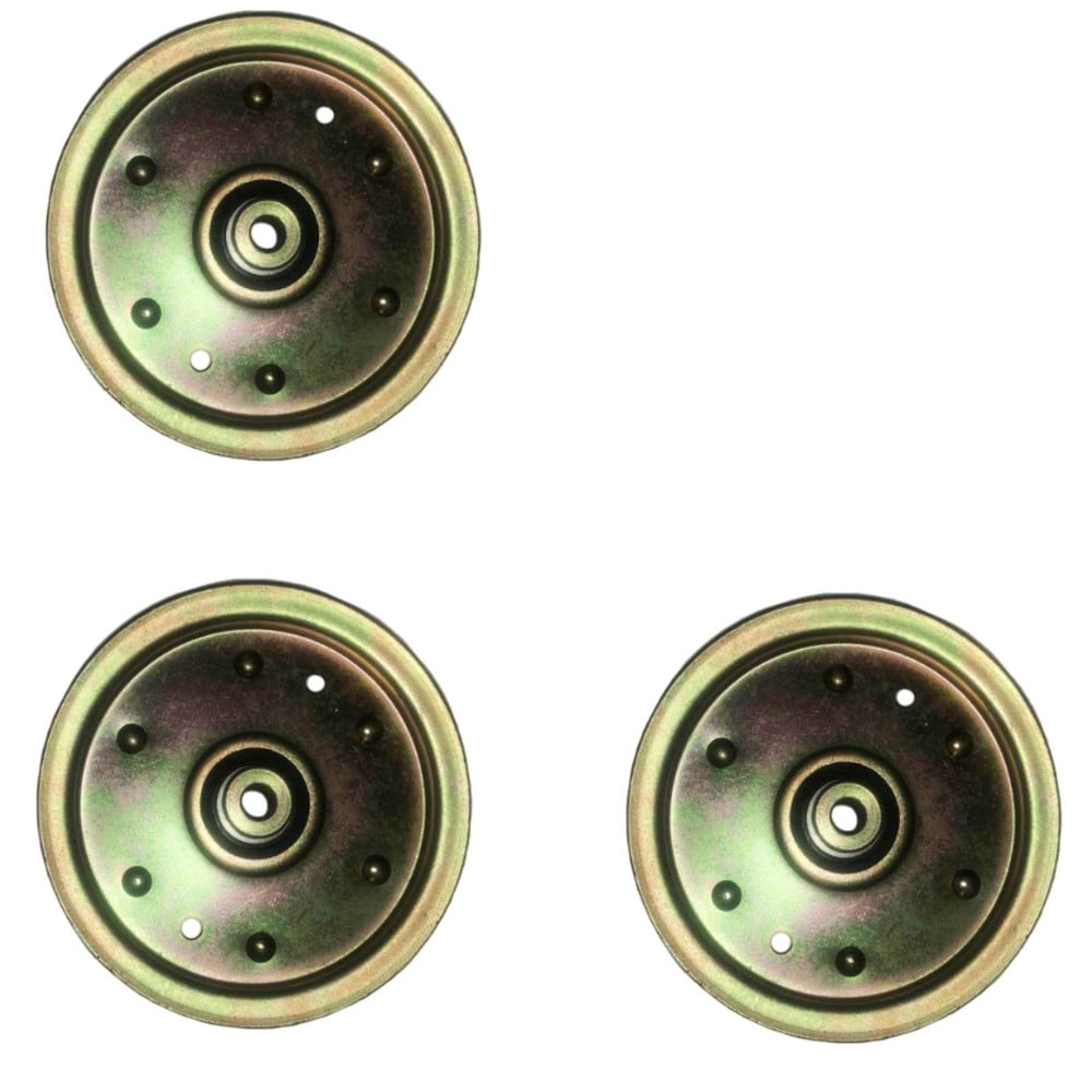 RAParts Set of (3) Flat Idler Pulleys Fits Cub Cadet LT1040 LTX1040 LTX1042 LTX1050