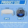 thumbnail image 2 of Repuesto de hilo para desmalezadora de malezas, paquete de 6, compatible con cortadoras de césped inalámbricas Ryobi de 18 V, 24 V y 40 V, número de pieza AC14RL3A, 2 of 7