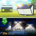 thumbnail image 3 of Lámpara solar de pared exterior con sensor de movimiento de 288 LED, luz de seguridad para jardín, IP65 resistente al agua, gran angular de 270°, con alimentación solar., 3 of 4