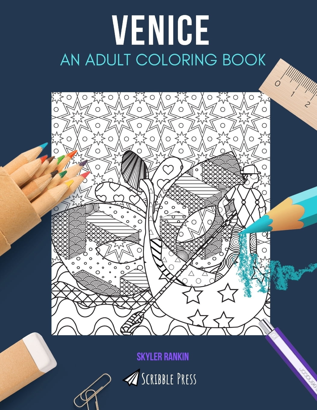 Download Venice : AN ADULT COLORING BOOK: A Venice Coloring Book For Adults (Paperback) - Walmart.com ...