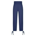 thumbnail image 5 of Riforla Yoga Pants Women Cropped Loose Sports Jogging Pants with Pockets Comfortable Casual Women's Pants Blue S, 5 of 6