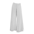 thumbnail image 3 of Bovemsi Casual Pants for Women Summer 2024 High Waist Wide Leg Floral Cotton Beach Trousers, 3 of 5