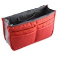 thumbnail image 2 of Fashion Bag-In-Bag Multifunctional Organiser Purse Large Liner Organizer Bag Tidy Travel Handbag (Red), 2 of 3