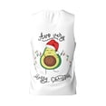 thumbnail image 3 of Easygdp Avocado Merry Christmas Men's Mesh Basketball Jersey Quick Drying Sleeveless Shirts Fitted Muscle Tank Tops Sport Round Neck T-Shirt - 3X-Large, 3 of 9